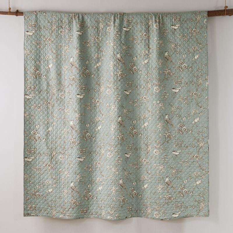 homthreads Luxemburg Quilt Set - Teal (Full/Queen): Cotton Material, Includes 2 Shams, Machine Washable