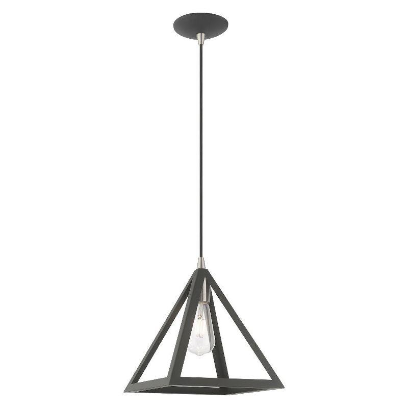 Livex Lighting Pinnacle 1 - Light Pendant in  Scandinavian Gray
