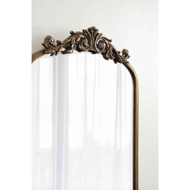 Kate and Laurel Arendahl Functional Mirror with Shelf - Gold, 21x32
