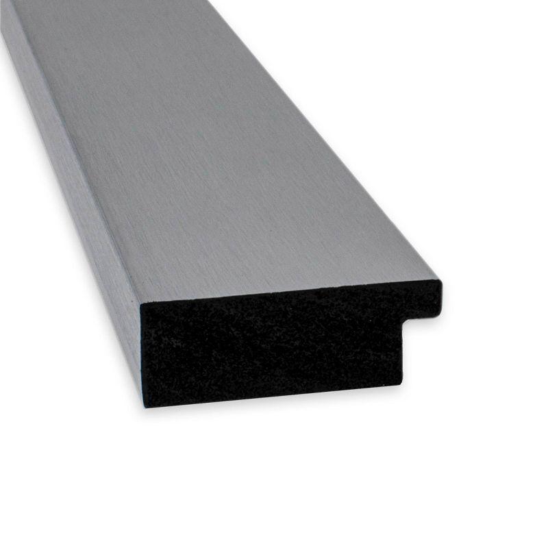 20" x 24" Brushed Nickel Framed Bathroom Vanity Wall Mirror - Amanti Art: Modern Rectangle, No Assembly Required