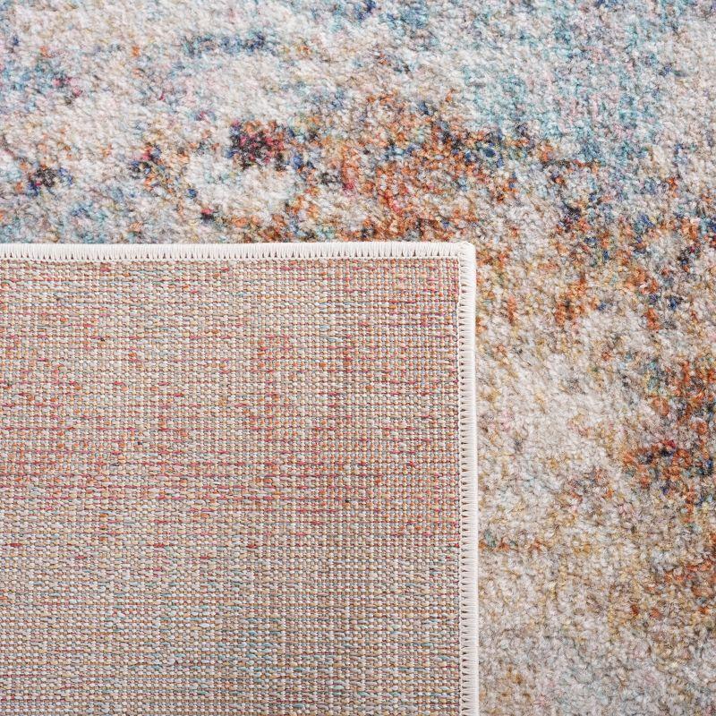 Phoenix PHX506 Power Loomed Area Rug - Aqua/Gold Rose - 5'5"x7'7" - Safavieh.