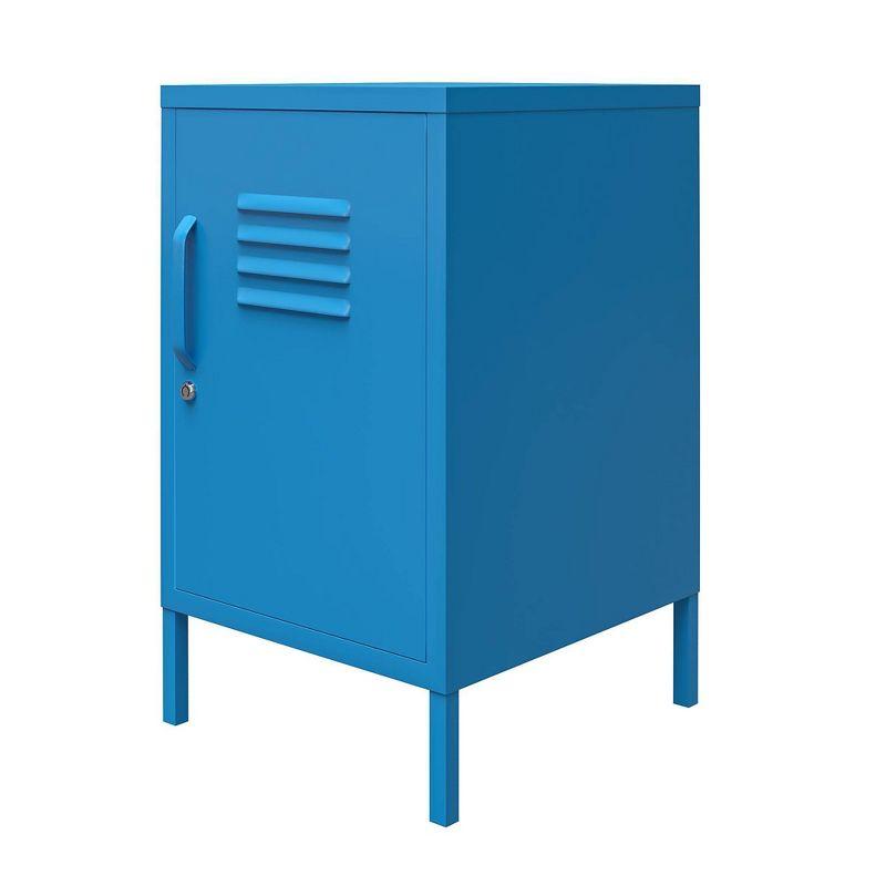 Cache Metal Locker End Table with Storage