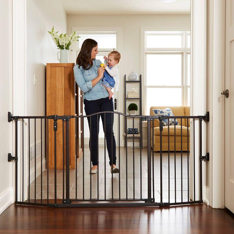 Toddleroo by North States Gathered Home Baby Gate - Matte Bronze -  38.3"-72" Wide