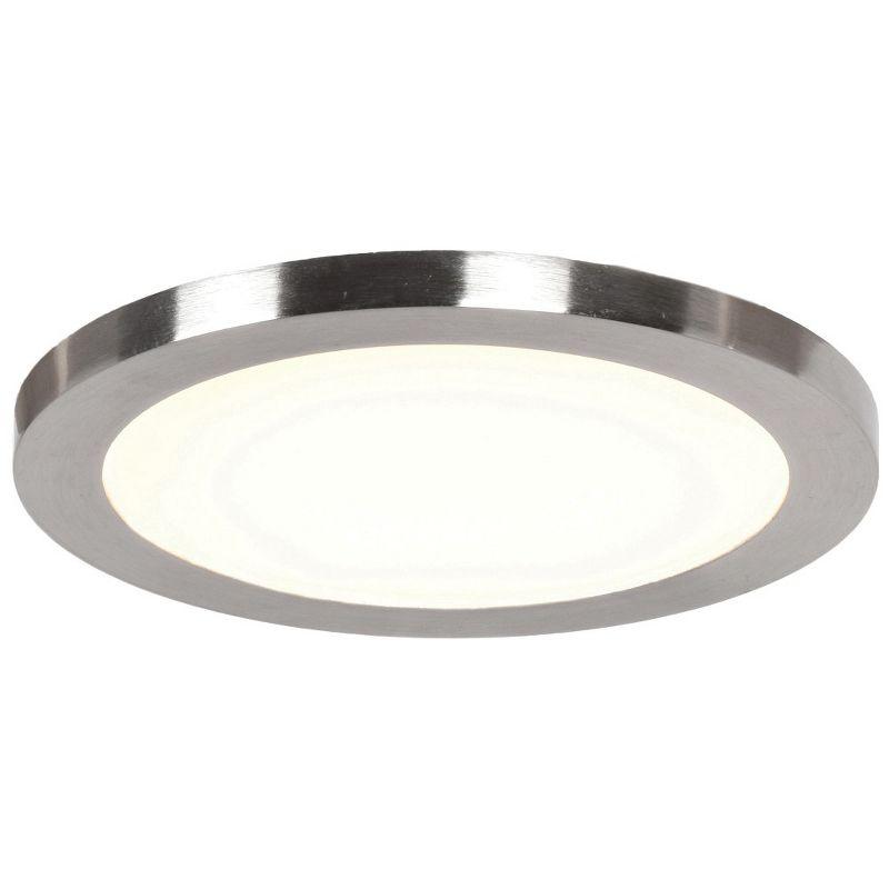 Access Lighting Disc 1 - Light Flush Mount in  Brushed Steel