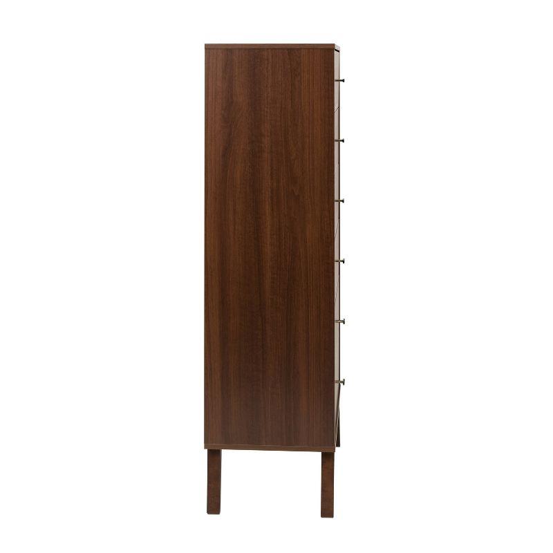 6 Drawer Milo Mid-Century Modern Tall Chest - Prepac