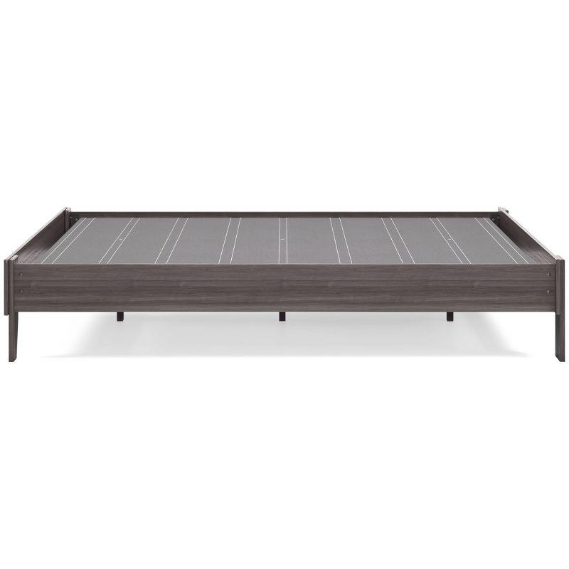 Harmony Gray Queen Platform Bed with Storage Drawers