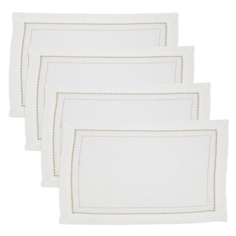 Polyester No Pattern Rectangle Placemat (Set of 4)