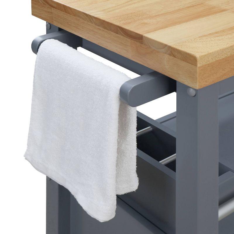 ClickDecor Gerolakkos ClickDecor Anson Kitchen Island Bar Cart with Storage