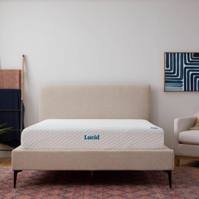 LUCID Medium Cooling Gel infused Memory Foam Mattress