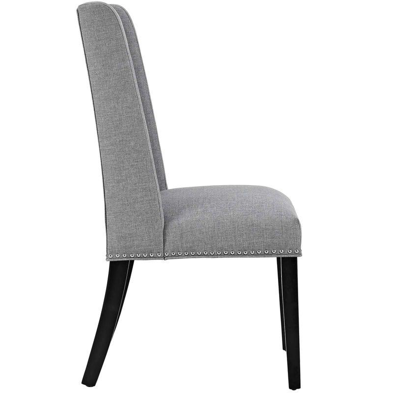 Modway Baron White Vinyl and Wood Frame Dining Chairs
