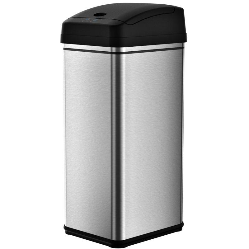 Deodorizer Automatic Touchless Stainless Steel 13 Gallon Motion Sensor Trash Can