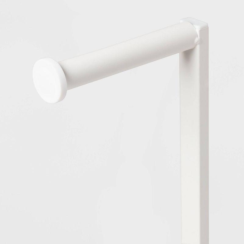 Freestanding Toilet Paper Holder Matte White - Brightroom™: Steel Construction, 22.99" Height, Bathroom Storage