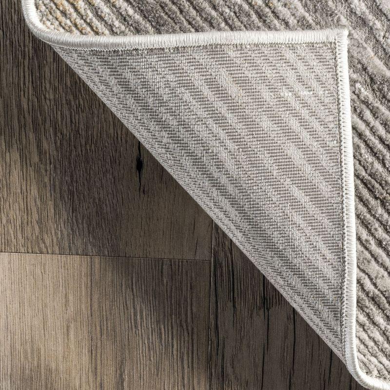 Nuloom Helene Abstract 5x8 Indoor Area Rug for Living Room Bedroom Dining Room Kitchen, Beige/Ivory