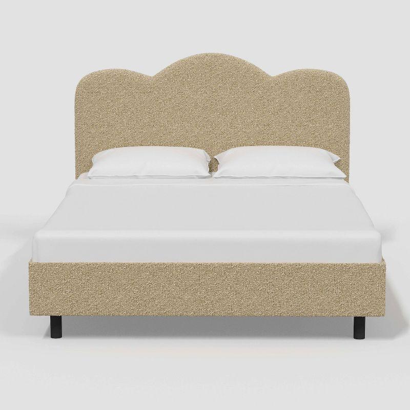 Mino Platform Bed - Buff Boucle / Full