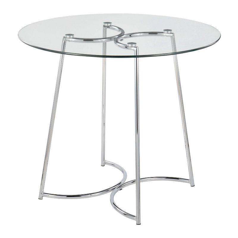 35" Cece Tempered Dining Table - LumiSource