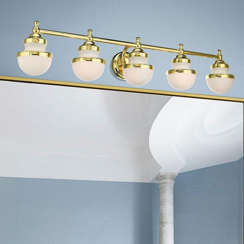 Livex Lighting Oldwick 5 - Light Vanity in  Polished Brass