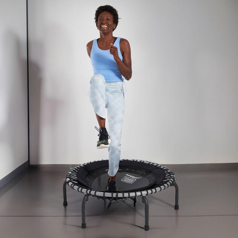 JumpSport JumpSport 370 Home Gym 39" Heavy Duty Fitness Trampoline with 4-In-1 DVD, Black