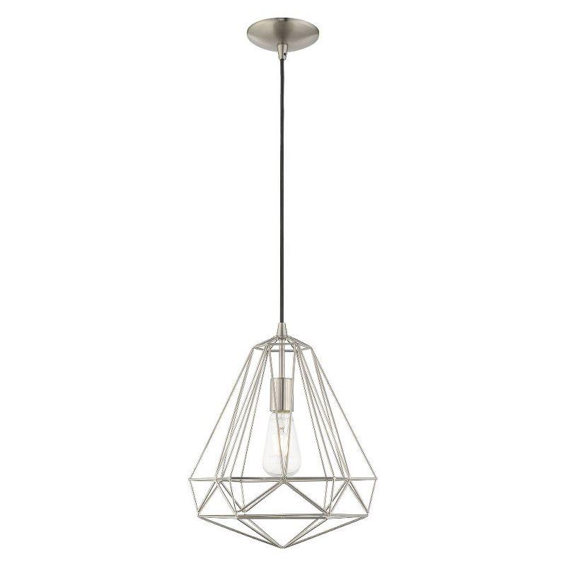 Livex Lighting Knox 1 - Light Pendant in  Brushed Nickel