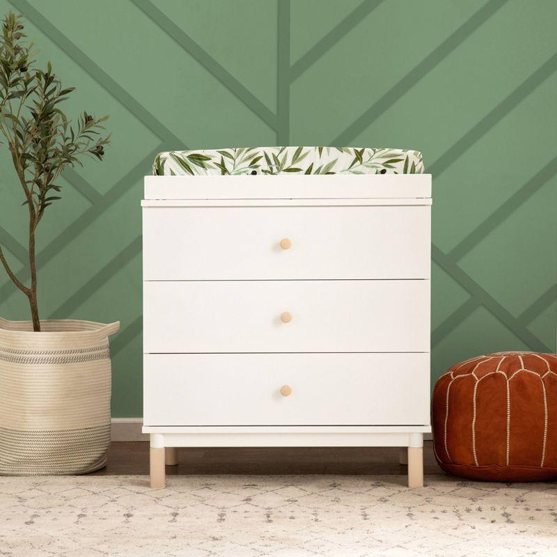 Gelato 3-Drawer White Dresser with Removable Changing Tray