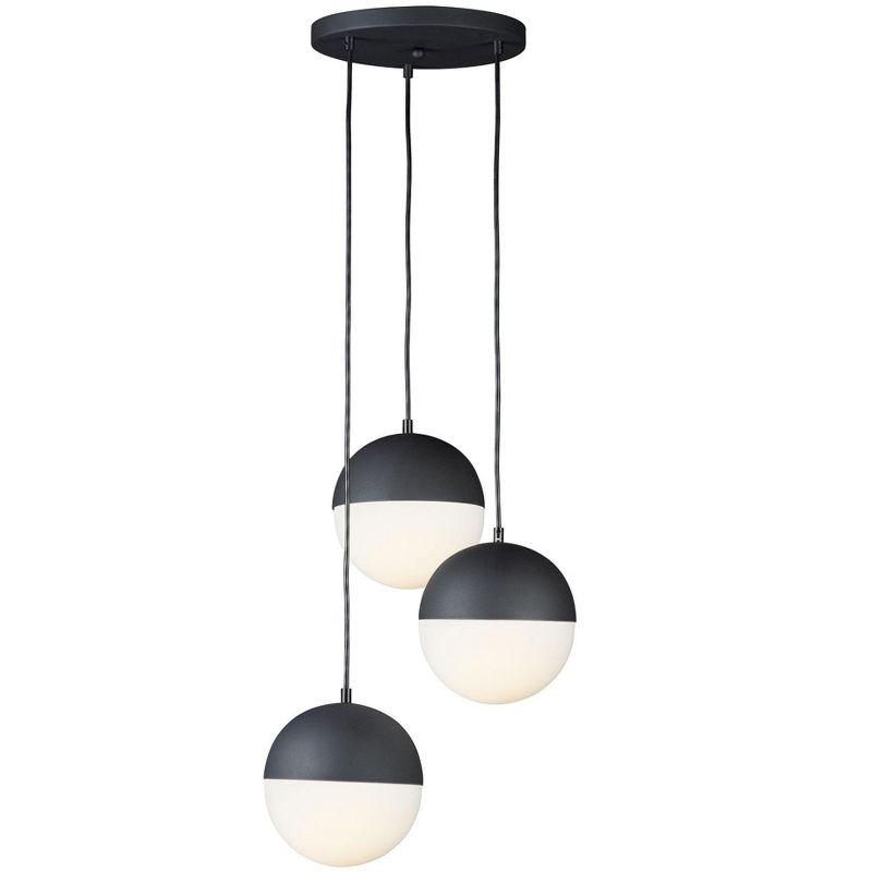 ET2 Lighting Half Moon 3 - Light Pendant in  Black