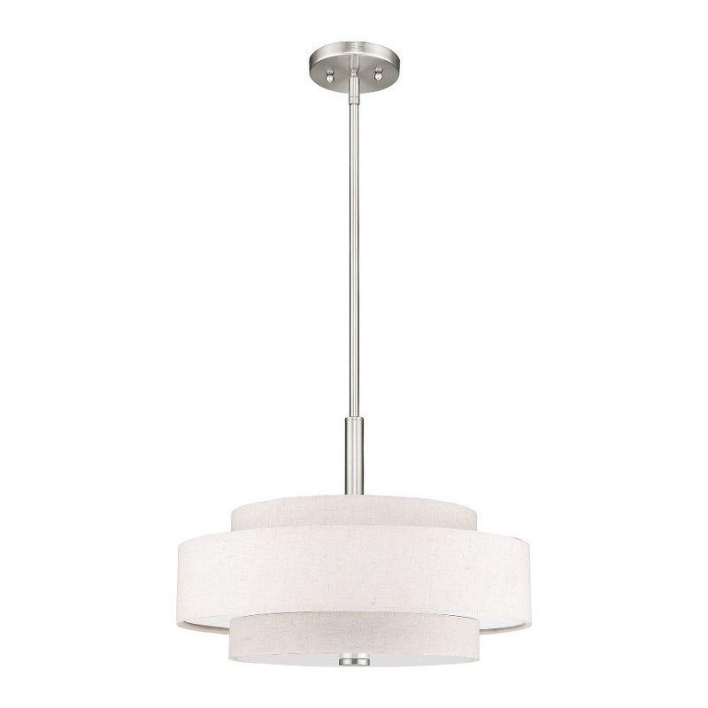 Livex Lighting Monroe 4 - Light Pendant in  Brushed Nickel