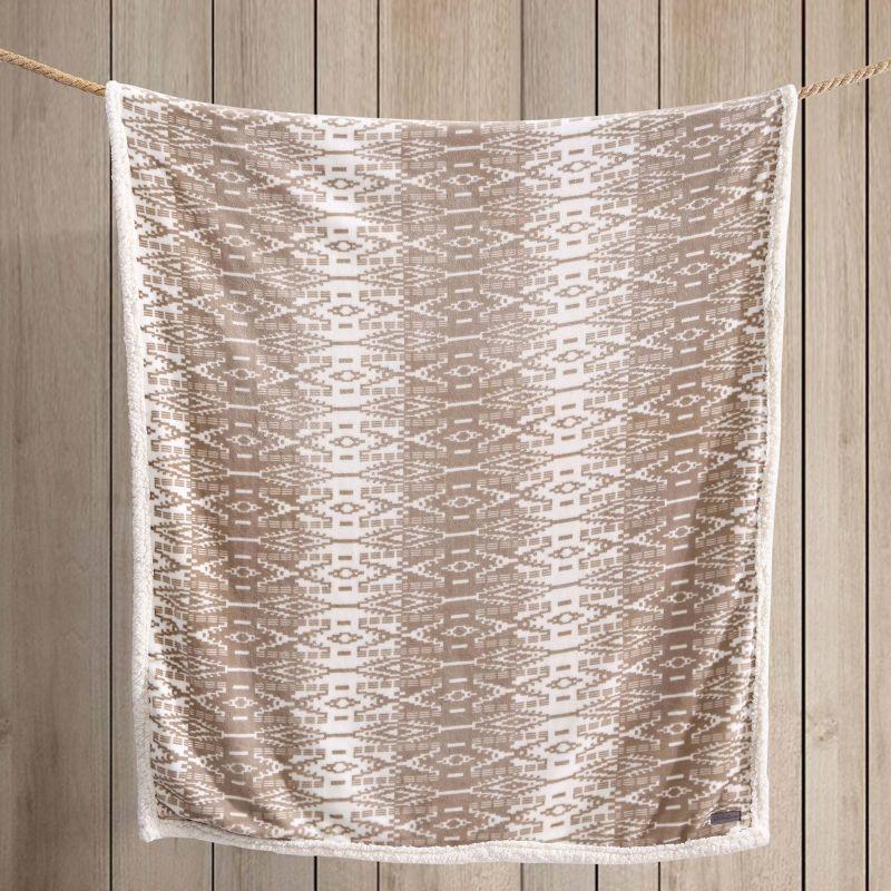 Eddie Bauer Eddie Bauer Printed Plush Fleece/Sherpa Throw Blankets
