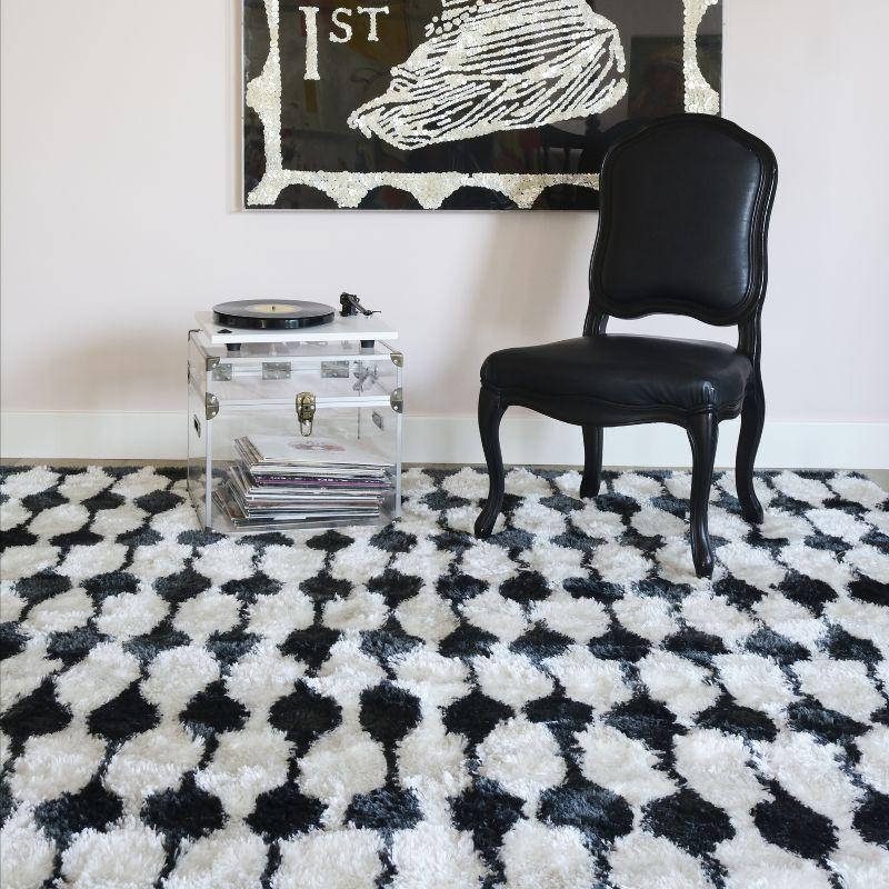Novogratz Geometric Handmade Black/Ivory Area Rug