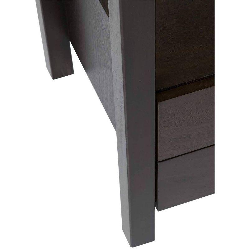 Westwood Acacia Solid Wood 2-Drawer Nightstand - Brown