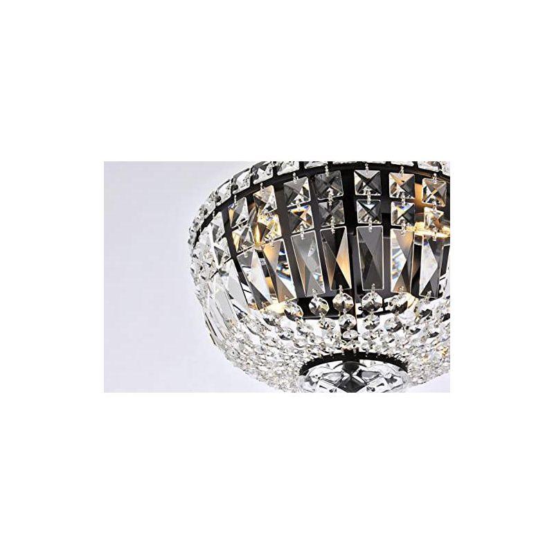 Elegant Lighting Tranquil 4 light Chrome Flush Mount Clear Royal Cut Crystal