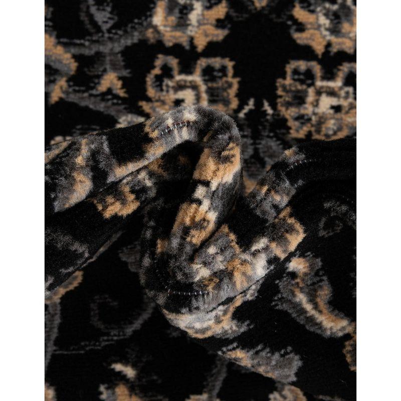 Unique Loom 2' 2 x 8' 2 Sialk Hill Washington Black Area Rug