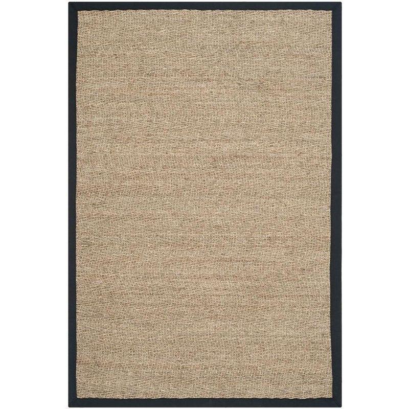 Natural Fiber NF115 Power Loomed Indoor Accent Rug - Natural/Black - 3'x5' - Safavieh