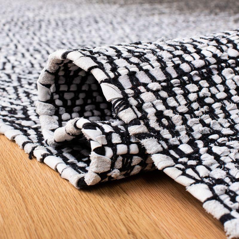 Vintage Leather VTL388 Hand Woven Indoor Accent Rug - Light Grey/Grey - 2'x3' - Safavieh