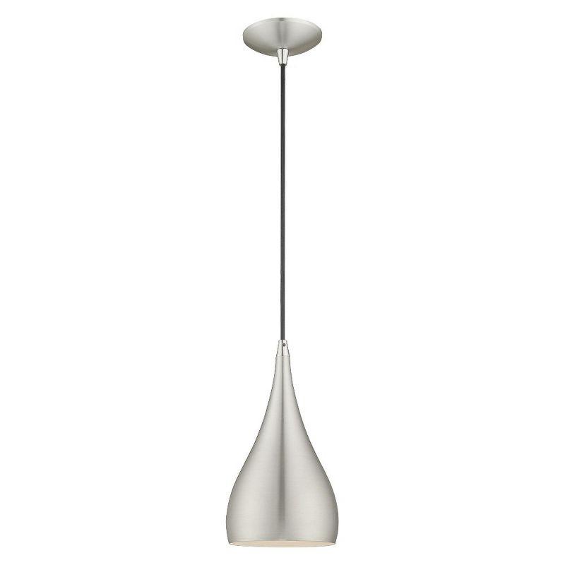 Elegant Mini Spades Pendant Light in Brushed Aluminum