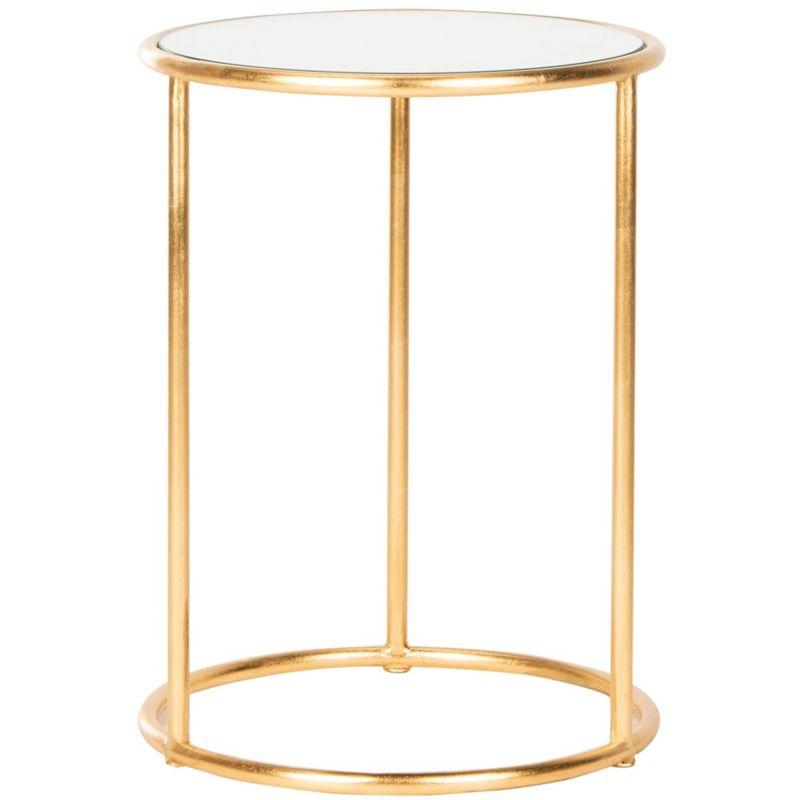 Shay Accent Table - FOX2523A - Gold/Mirror - Safavieh Couture