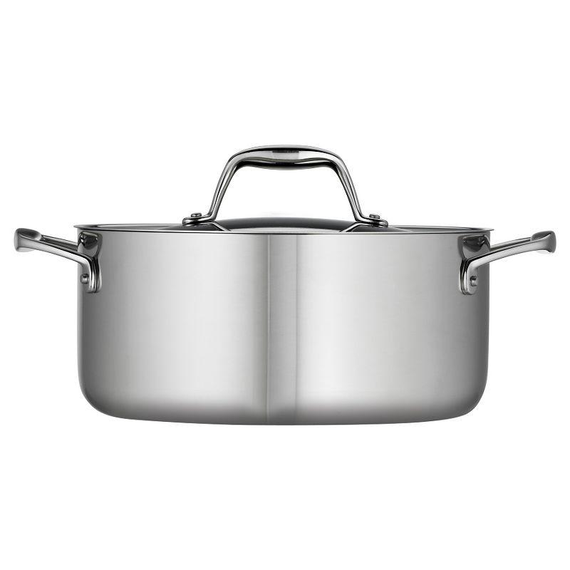 Tramontina Gourmet Tri-Ply Clad 5 qt. Stainless Steel Round Dutch Oven