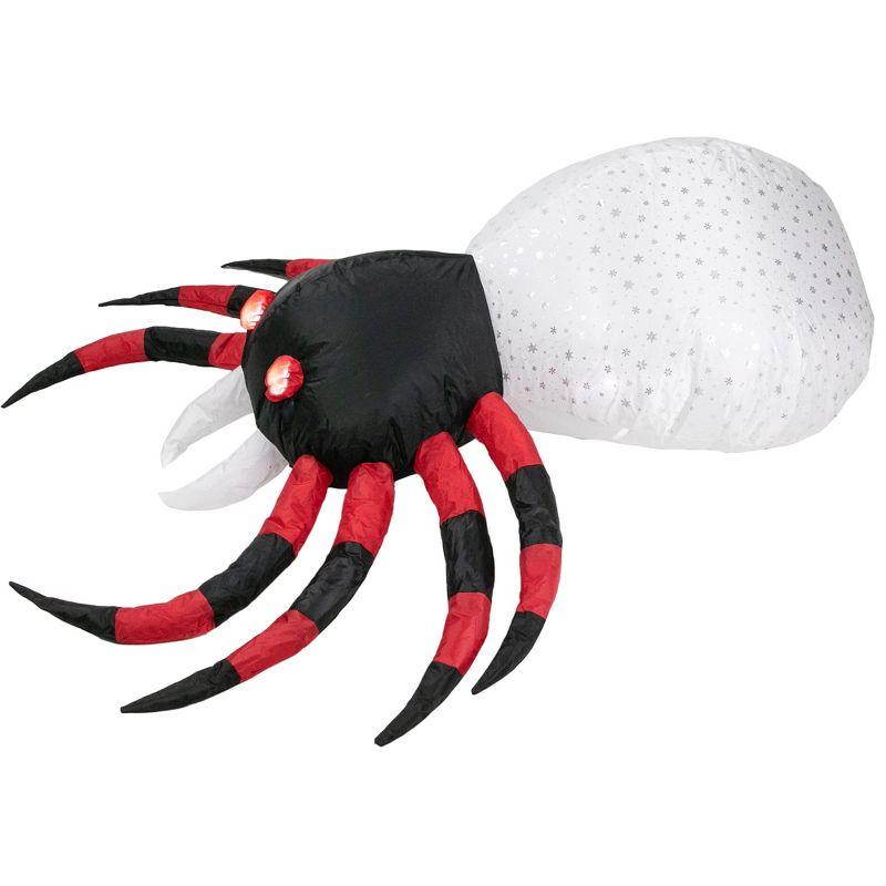 Northlight LED Lighted Inflatable Chill and Thrill Spider Outdoor Halloween Decoration - 4'