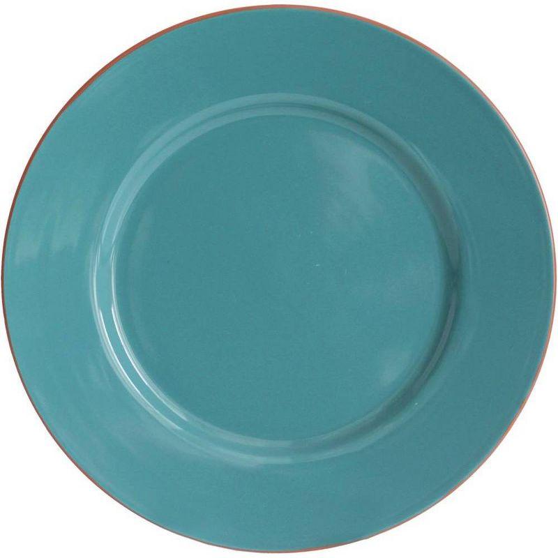 Baum Bros 16pc Stoneware Tangiers Dinnerware Set Turquoise