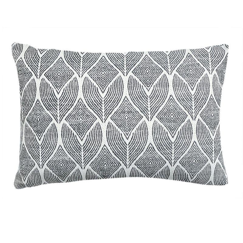 Cool Tropics Black and White Acrylic Square Pillow