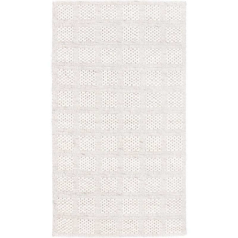 Marbella Gray Flat Woven Handmade Wool Rug - 3' x 5'