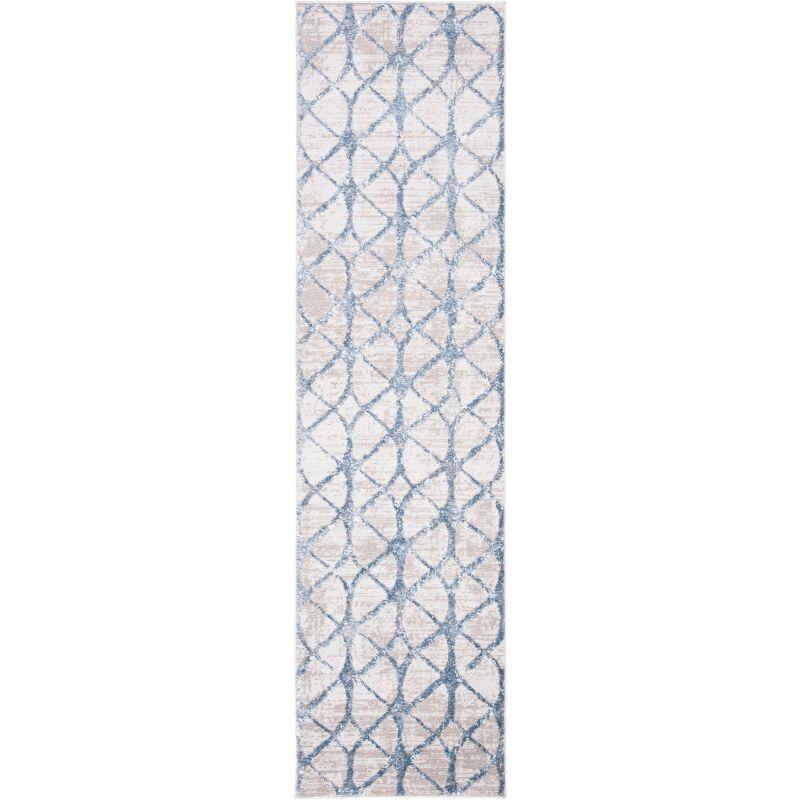 Amelia ALA792 Power Loomed Runner Rug - Grey/Blue - 2'2"x22' - Safavieh.