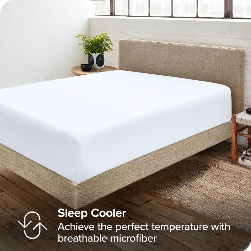 Bare Home Microfiber Fitted Sheet