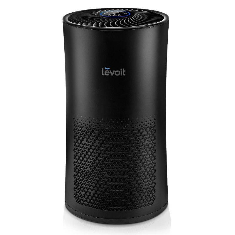 Levoit Black HEPA Air Purifier with Odor Absorbing Filter