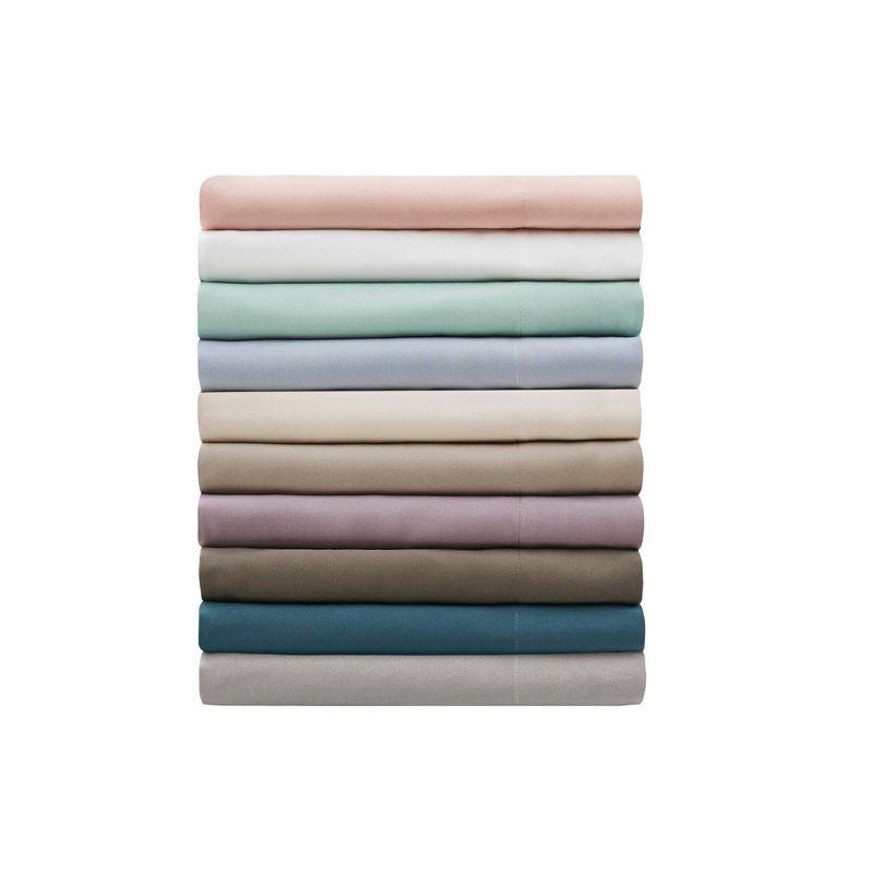 White Twin Deep Pocket Microfiber Cotton Sheet Set