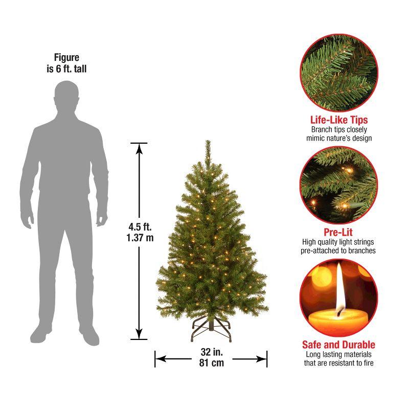 Prelit North Valley Spruce Artificial Christmas Tree Clear Lights - National Tree Company