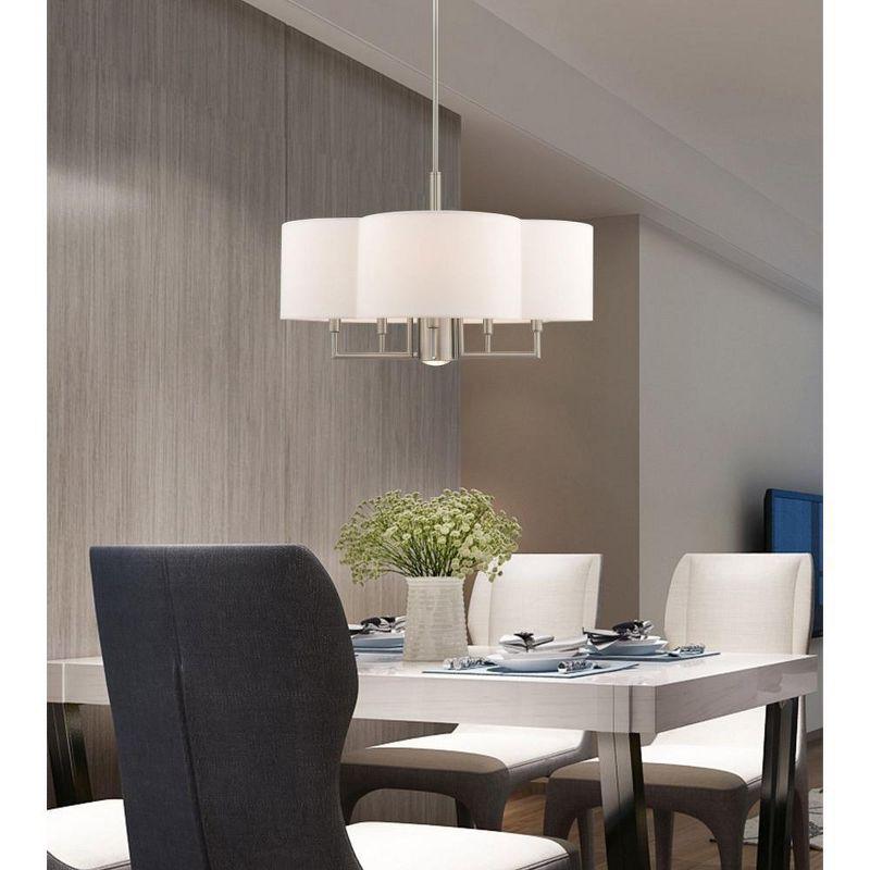 Livex Lighting Chelsea 5 - Light Chandelier in  Brushed Nickel