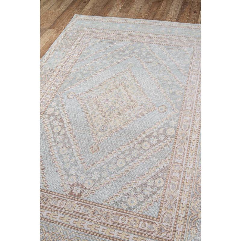 Momeni 9'3"x11'10" Isabella Orla Machine Loomed Area Rug Blue: Classic Medallion Pattern, Low Pile, Indoor Polyester Rug