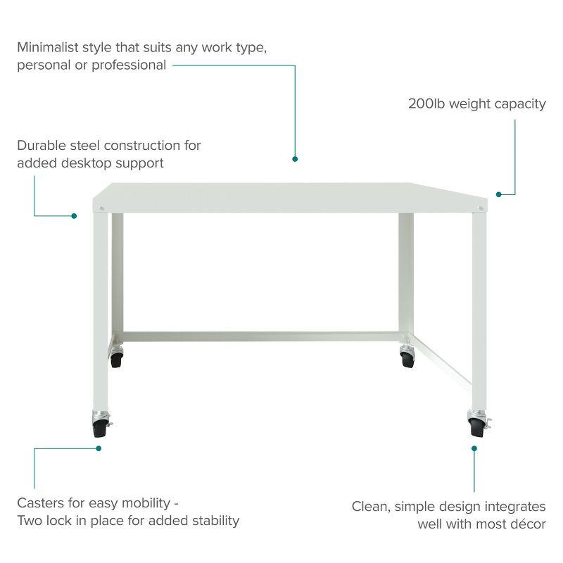 Space Solutions Mobile Desk Steel