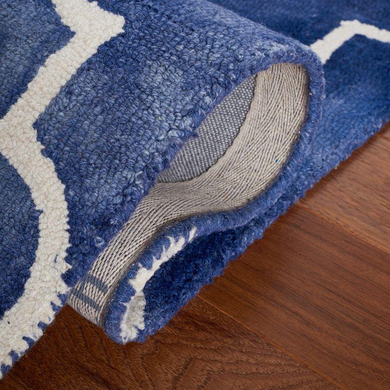 Dip Dye DDY535 Hand Tufted Area Rug - Navy/Ivory - 8'9"x11'9" - Safavieh.