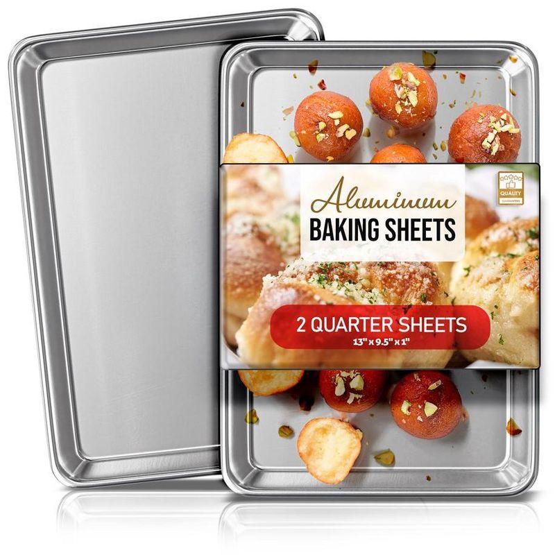 Joytable Non-Stick Aluminized Steel Quarter Sheet Pan Set (Set of 2)