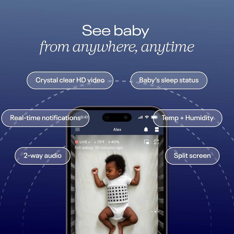 Nanit Pro Smart Baby Monitor & Floor Stand - White